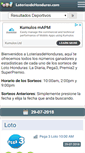 Mobile Screenshot of loteriasdehonduras.com